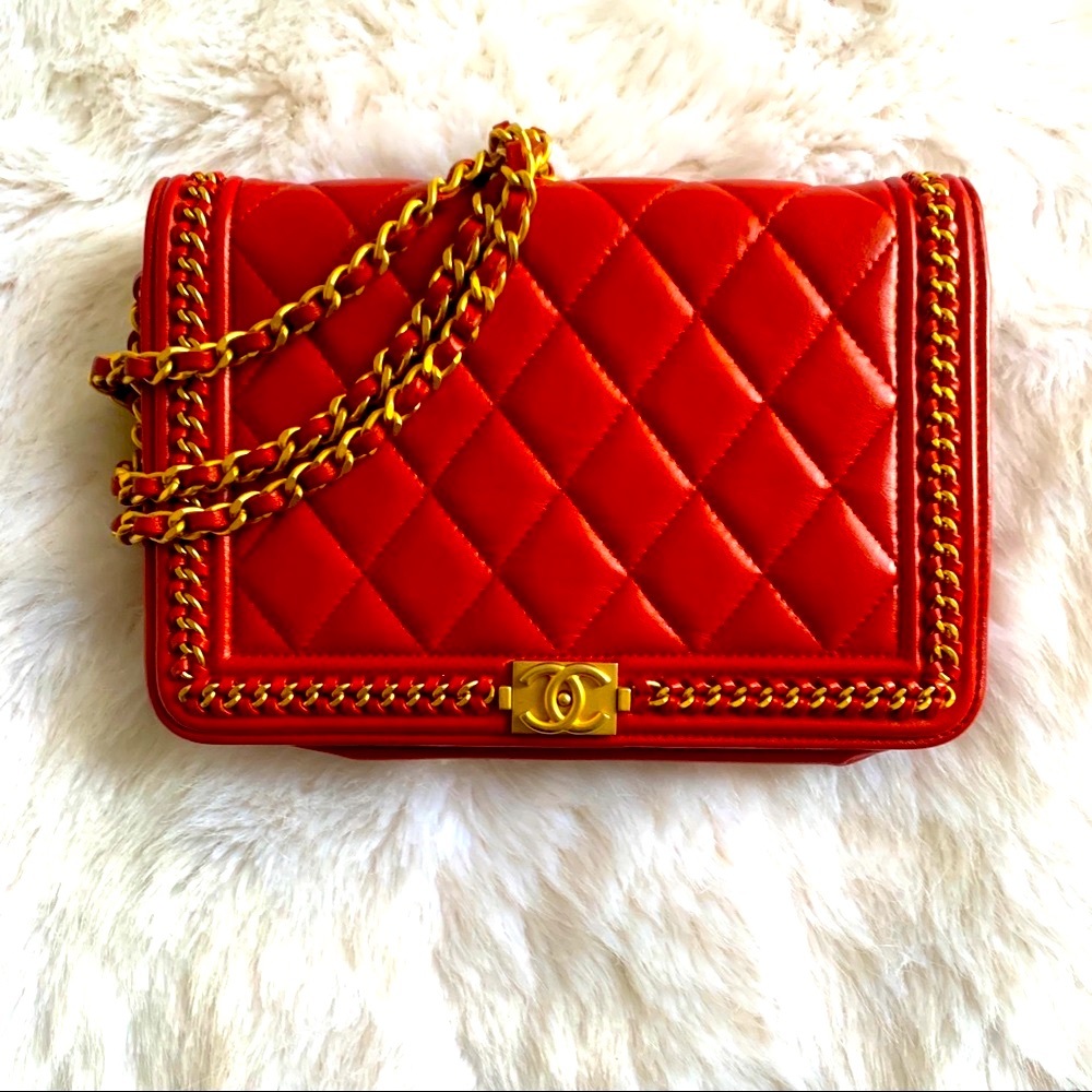 CHANEL BAG WOC. RARE FIND 🔥🔥 Red. Authentic. Hot.